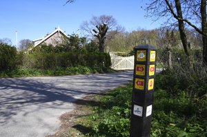 Afbeelding van een wandelroutepaal