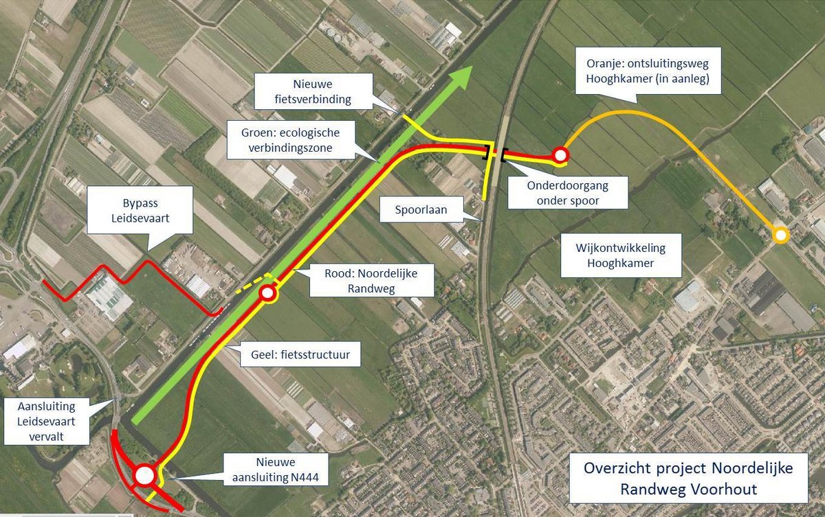 Foto van voorbereiding aanleg Noordelijke Randweg Foto van voorbereiding aanleg Noordelijke Randweg