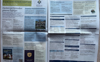 Krant met Gemeenteberichten