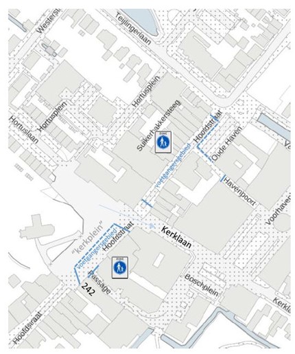 Voetgangersgebied centrum Sassenheim
