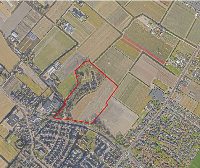 Locatie plangebied Carolus Clusiuslaan 2-4, Sassenheim