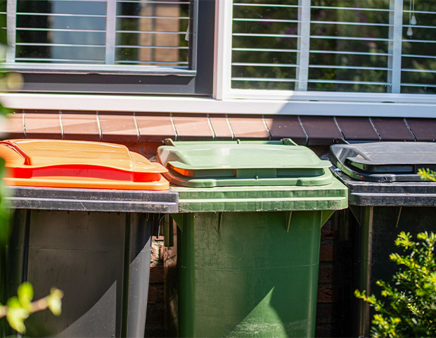 Foto rolcontainer aan huis