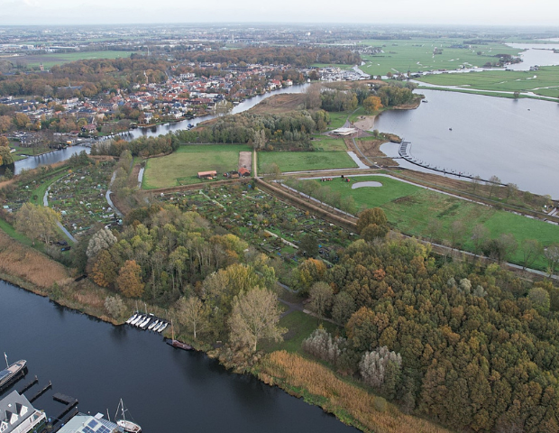 Koudenhoorn van bovenaf