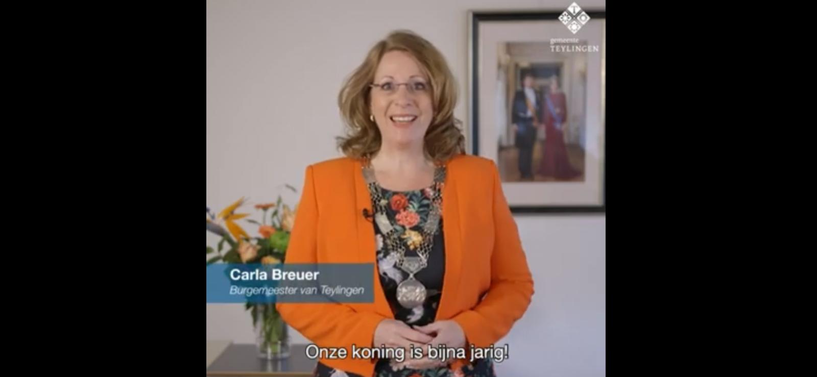 Oproep burgemeester Carla Breuer Oproep burgemeester Carla Breuer